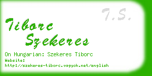 tiborc szekeres business card